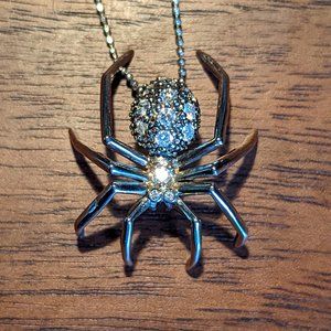J.Herwitt White Gold/Diamond Spider Necklace